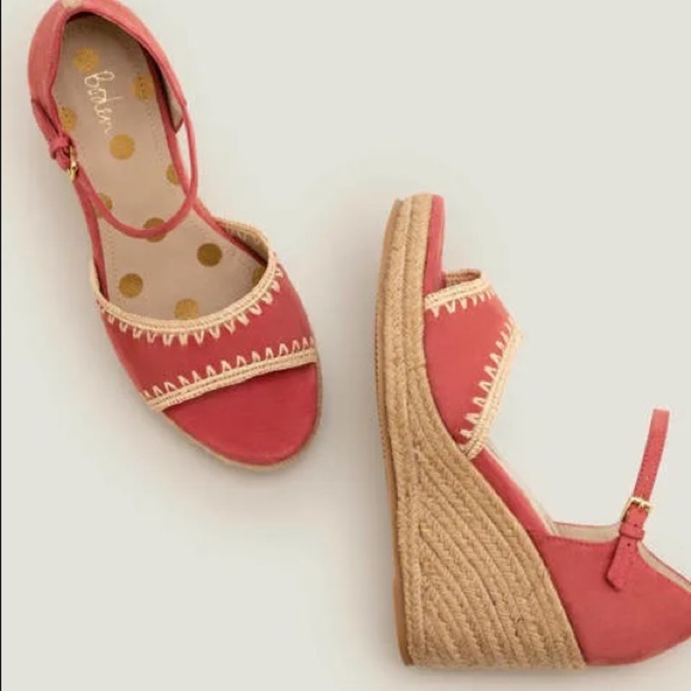 Boden Layla Espadrille Wedges size 39